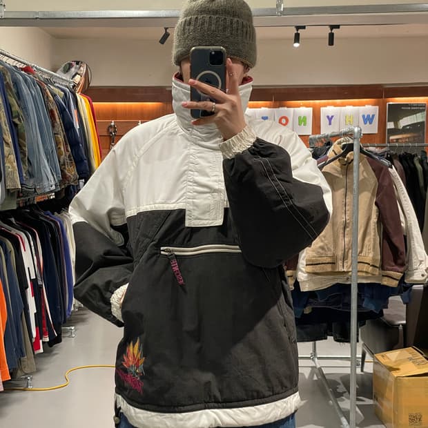 90‘s 데상트 올드스쿨 아노락 자켓  