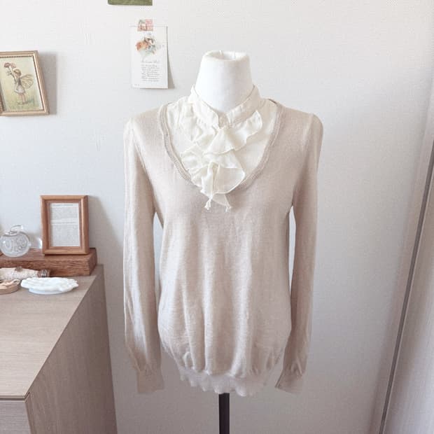 모리걸 레이어드 니트