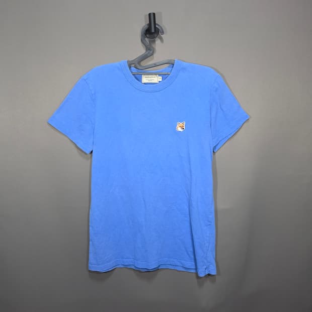 메종키츠네 Maison Kitsune 폭스 반팔 티셔츠 블루