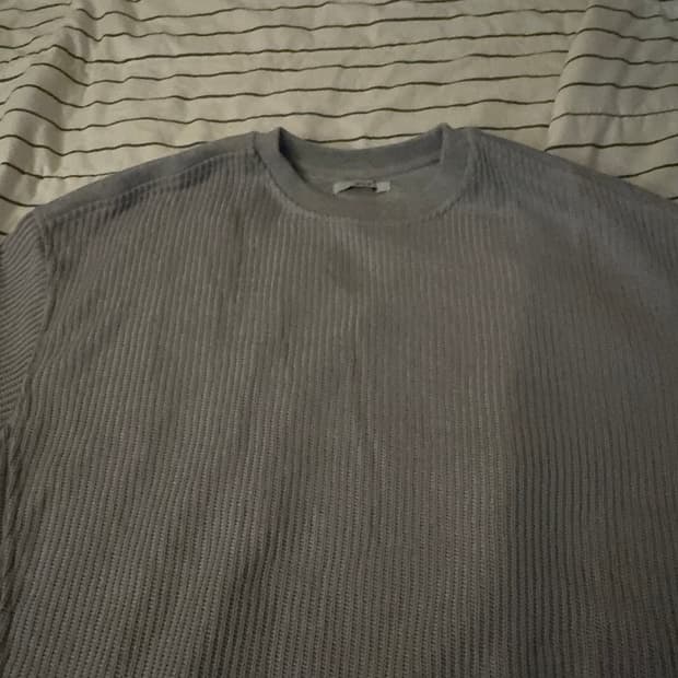 etce 판넬 크루넥 니트