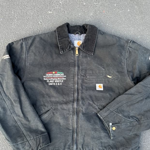 칼하트 원자력 발전소 현장 노동자 지급용 J97 디트로이트 커스텀 자켓