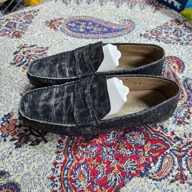 TOD'S 블랙 가죽 로퍼 7A (1613)