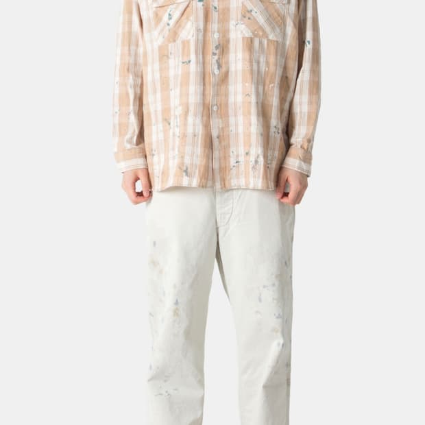 BOW WOW PAINTED PAINTER FLANNEL SHIRT