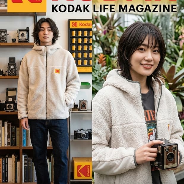 95/77.Kodak 에센셜 플리스후드자켓(공용)