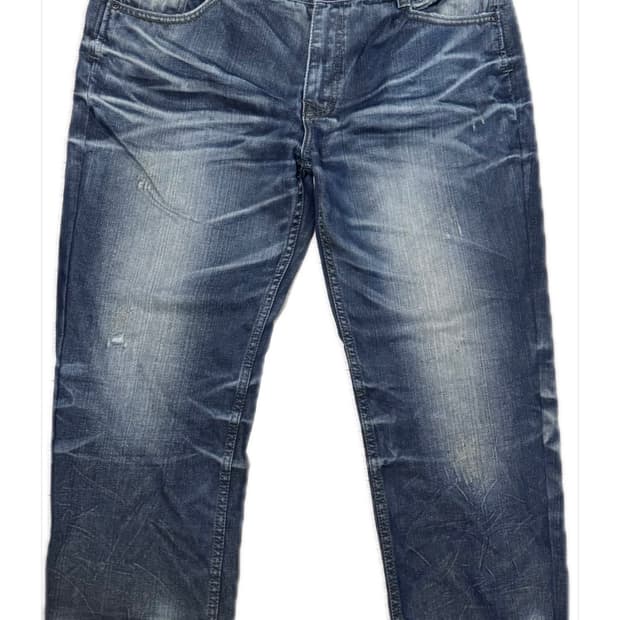 빈티지 데님 워싱 팬츠