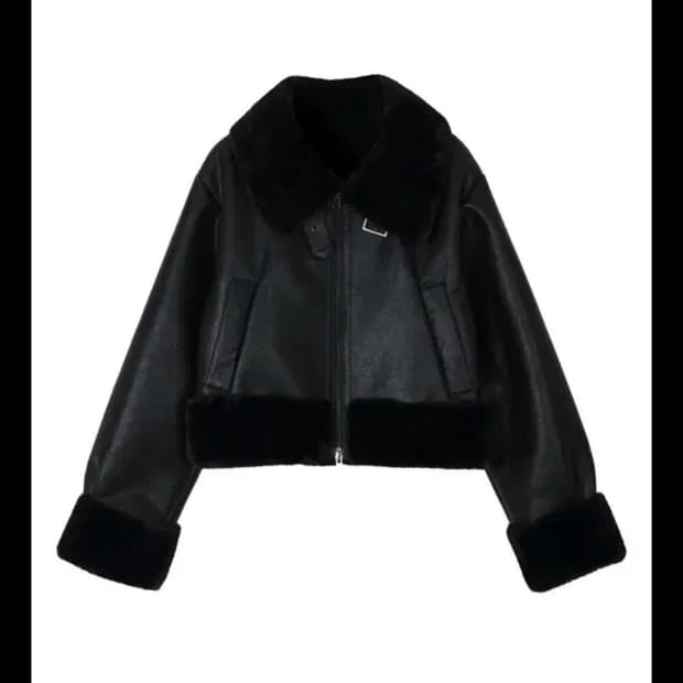 보헤미안서울 무스탕 블랙