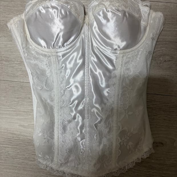 코르셋 화이트 일빈 갸루 고딕 펑크 공겜 오리엔탈