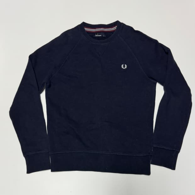 프레드페리 로고 스웻 맨투맨 S~M 네이비