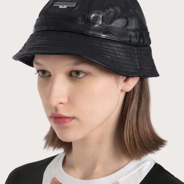  마린세르 가죽 음각로고 버킷햇  size s/m