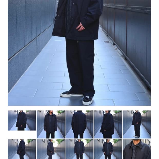 COMOLI 포스트 워크 트윌 자켓