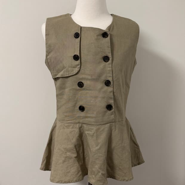 일본 단추 베이지 니트