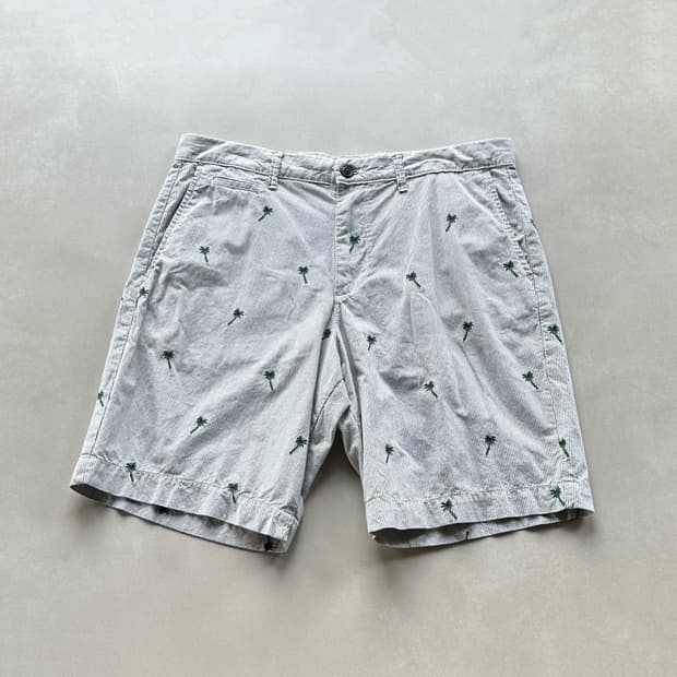 [32인치]갭 GAP 스트라이프 자수 하프 팬츠