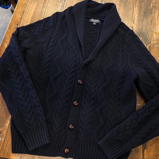 브룩스 브라더스 숄칼라가디건