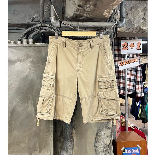 올드네이비 카고 하프 팬츠 베이지 32 #csz3433