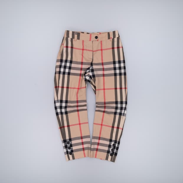 M 빈티지 노바체크 여성 바지 0428H