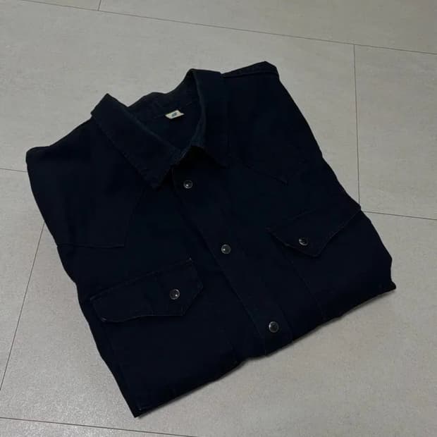 퓨어 블루 재팬 인디고 웨스턴 데님 셔츠