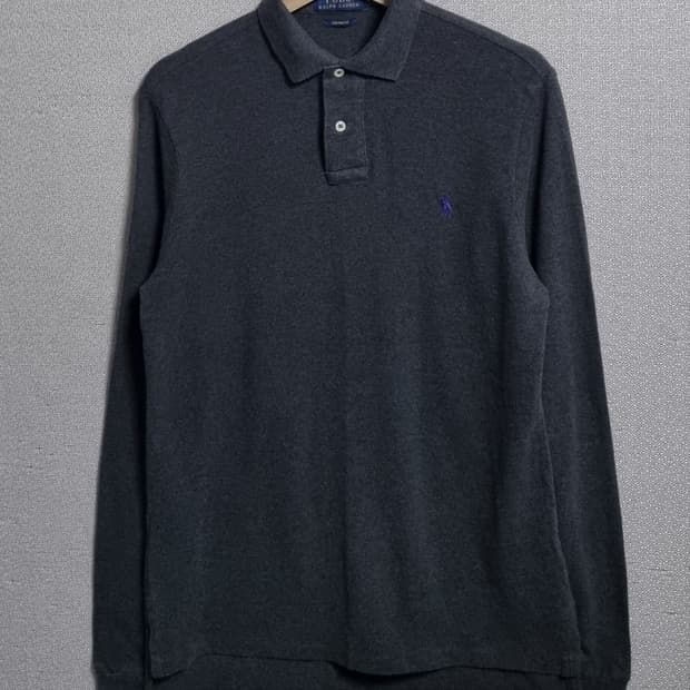 S ) 폴로랄프로렌 다크그레이 커스텀핏 PK 롱슬리브 긴팔티