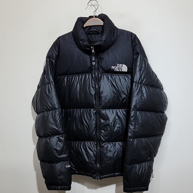 (105) 노스페이스 700 눕시패딩 점퍼 블랙 거위털 구스다운 자켓 