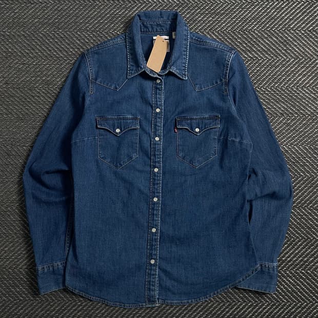 리바이스 USA 오리지날 우먼스 웨스턴 데님 셔츠o 4641