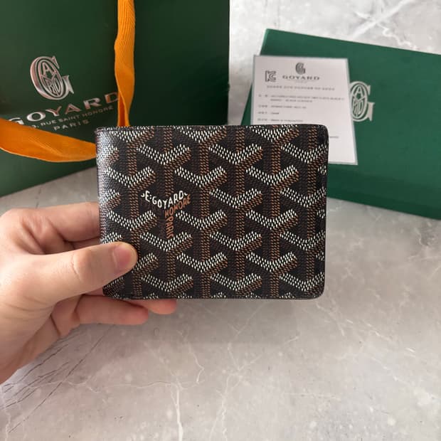 (정품) 고야드 빅투와르 반지갑 블랙 풀박스