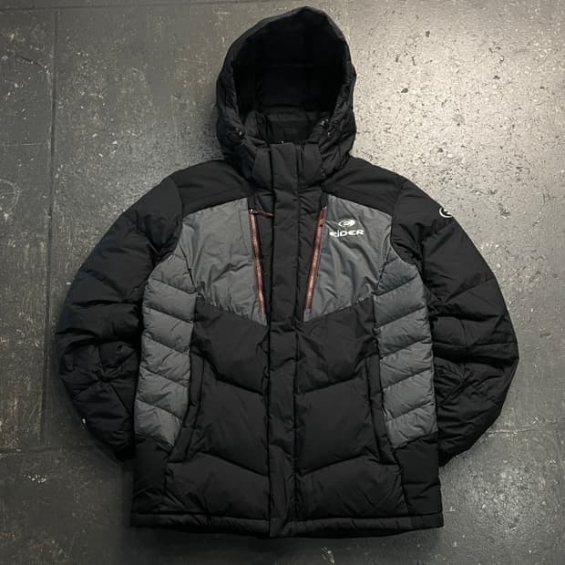 100 아이더 멜란지 다운 패딩 