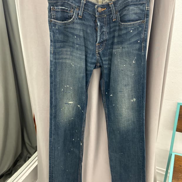 홀리스터 페인팅 데님진