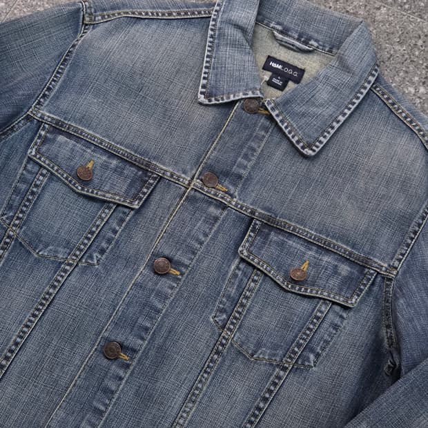 Vintage 빈티지 중청워싱 데님자켓