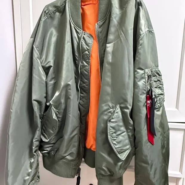 알파인더스트리 ma-1 세이지그린 XL