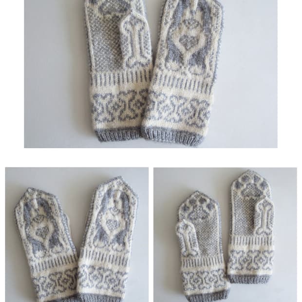 일본인 핸드메이드 강아지 장갑