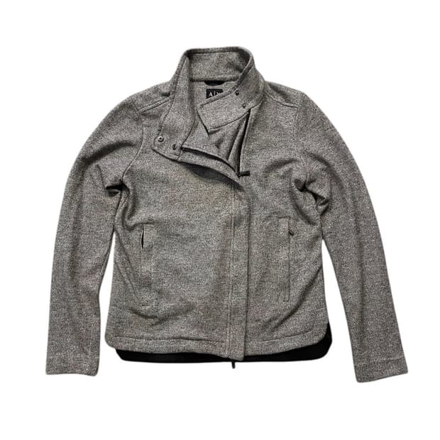 (구해요)아르마니 익스체인지 라이더 디테일 니트 집업