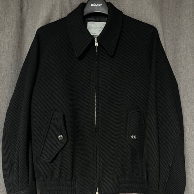[95] 벨리에 다이에그널 헤비 울 자켓 - 매트 블랙