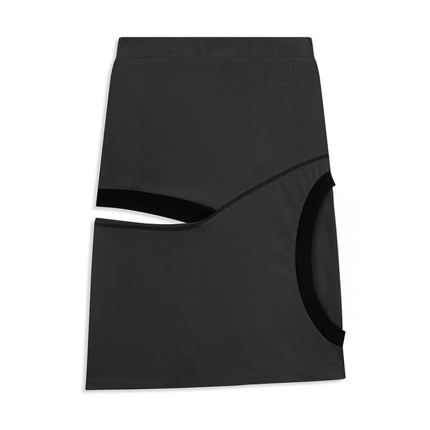 Open yy COLOR BLOCK PANEL CUTOUT SKIRT