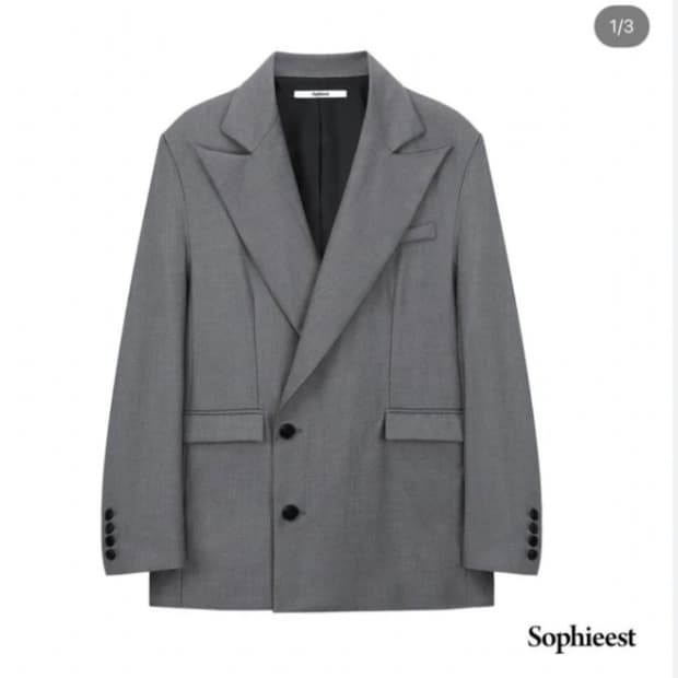 소피에 소피이스트 그레이 블레이저 자켓 정장 자켓 