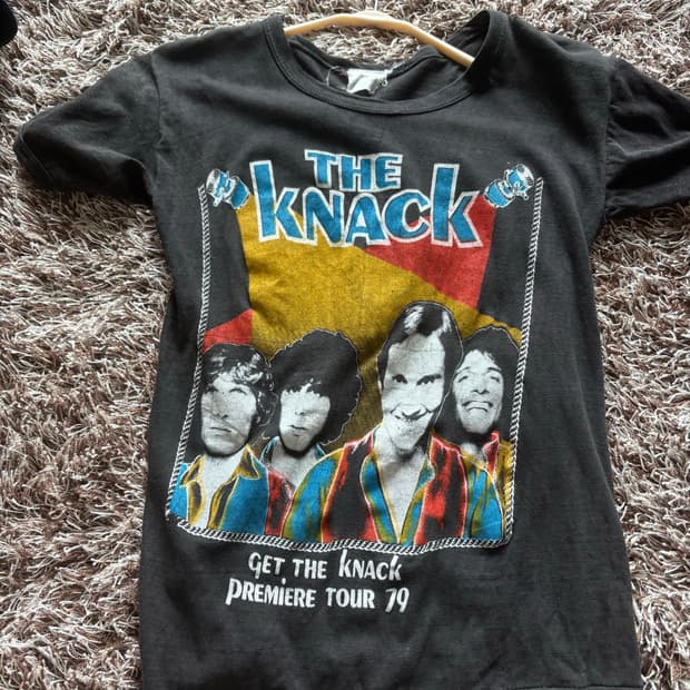 빈티지 the knack 밴드티