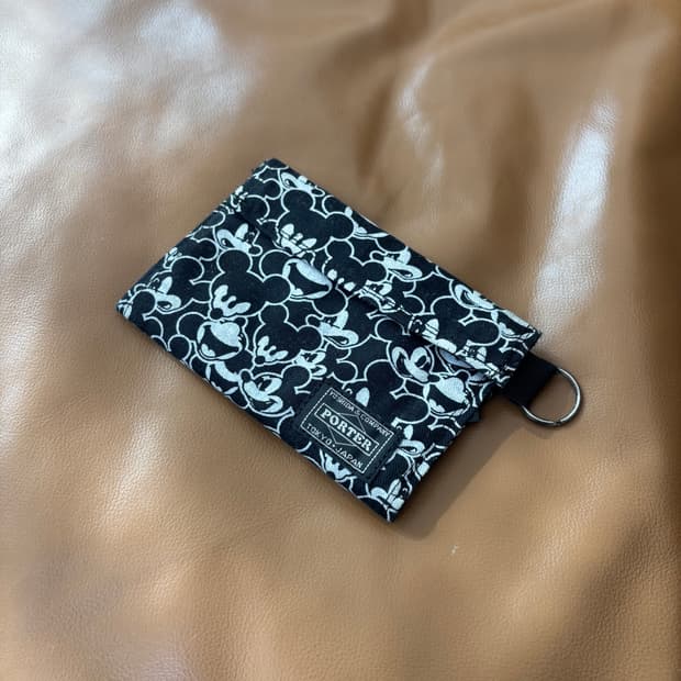 PORTER 포터 디즈니 폴딩 월렛 지갑 블랙