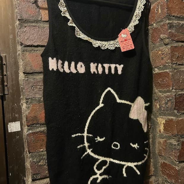 *rare* JPN 2000s 고전 헬로키티 니트 슬리브리스