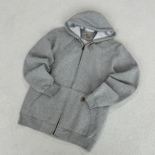 칼하트 회색 후드 집업 m