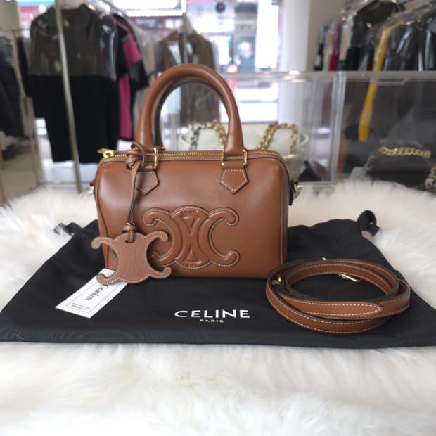 [중고/정품] 셀린느 스몰 보스턴 / 부드러운 카프스킨 + 백참