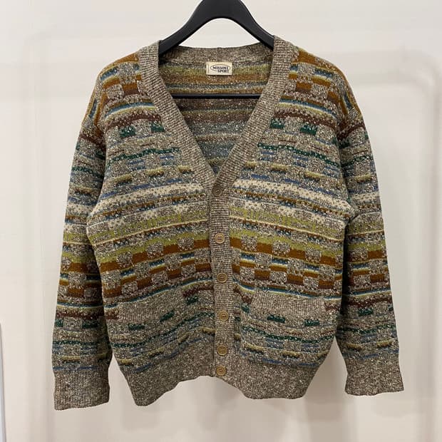 미쏘니 패턴 울 가디건