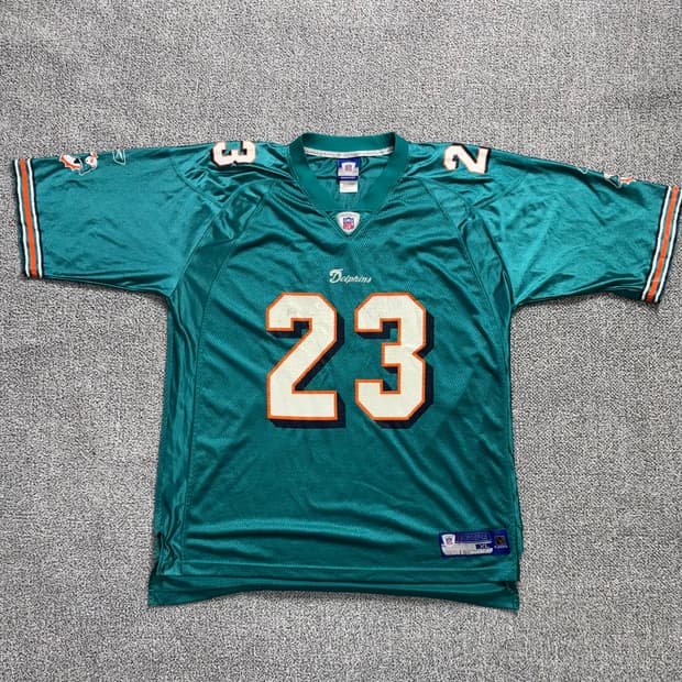 리복 NFL 마이애미 돌핀스 23 브라운 럭비져지