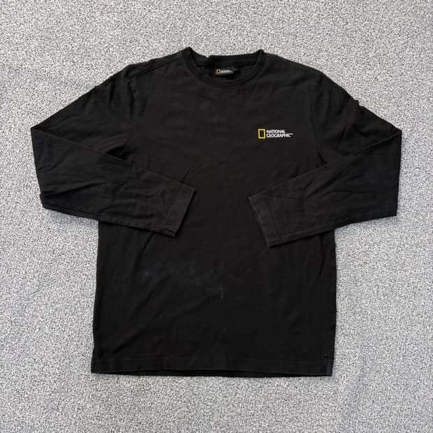 100 내셔널지오그래픽 스몰로고 긴팔티 0304J