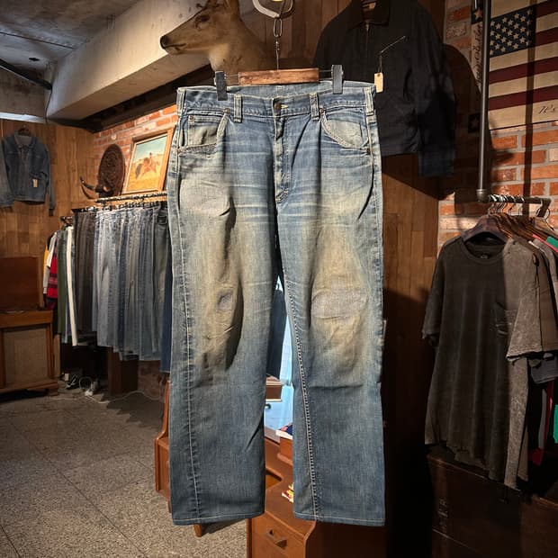60s USA LEE 빈티지 리 101z 풀 셀비지 데님 팬츠
