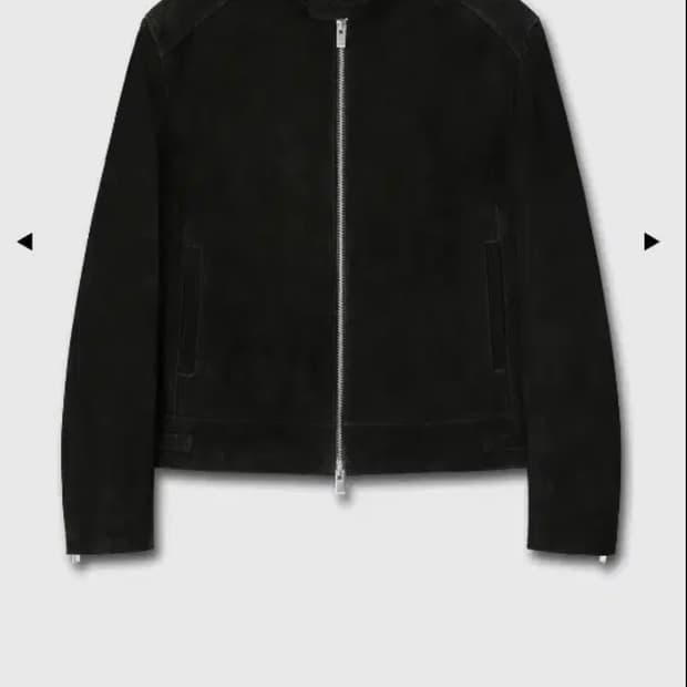 토니웩 25fw 스웨이드 레이서 자켓 블랙 m