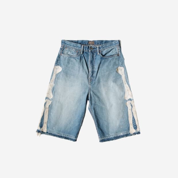캐피탈 본 데님 쇼츠