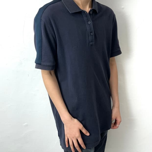 Armani Exchange Color Block Shoulder Pol