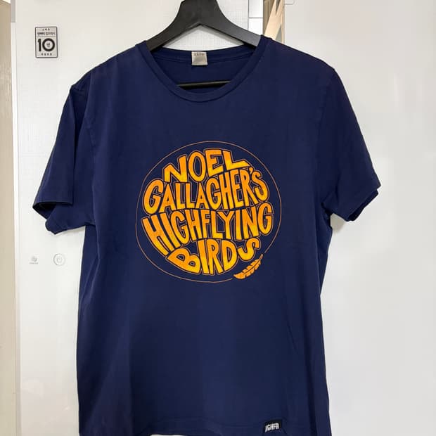 오아시스 노엘갤러거하이플라잉버즈 공식 일본 투어 티셔츠