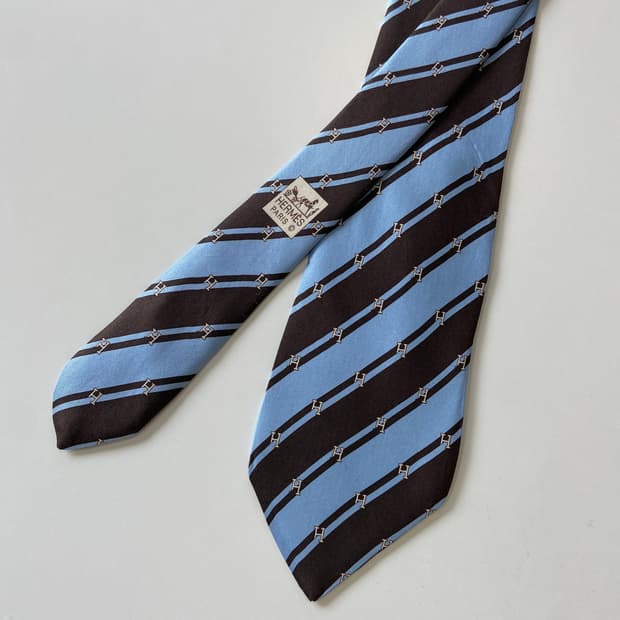 에르메스(HERMES) H모노그램 명품 정품 넥타이