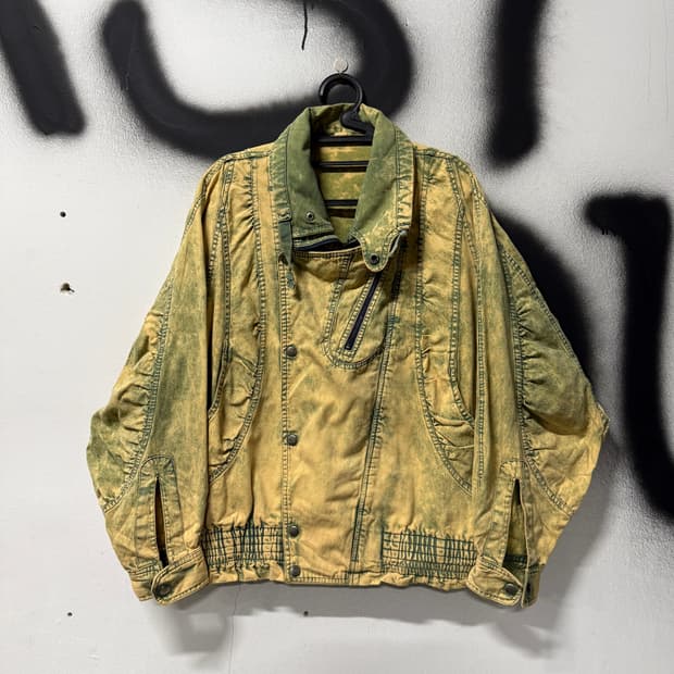 VTG 빈티지 밀리터리 그런지 워싱 멀티 디테일 데님 블루종 자켓