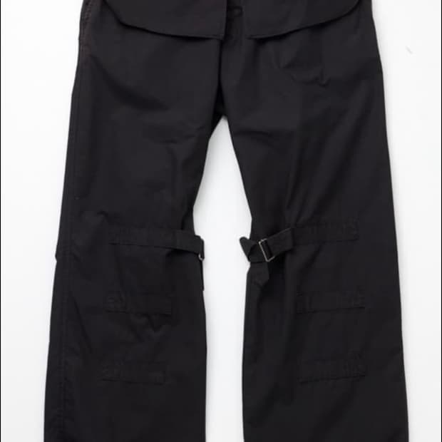 (2)해칭룸 본디지 팬츠 워시드 블랙