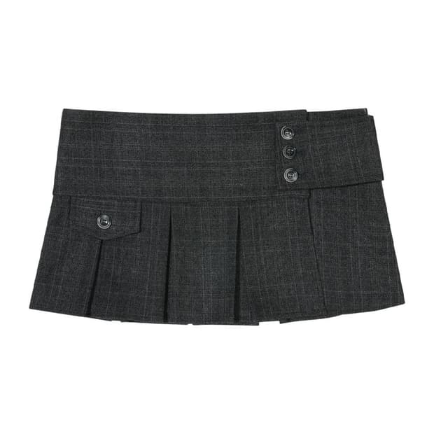 보헤미안서울 PLEATED WRAP SKIRT M